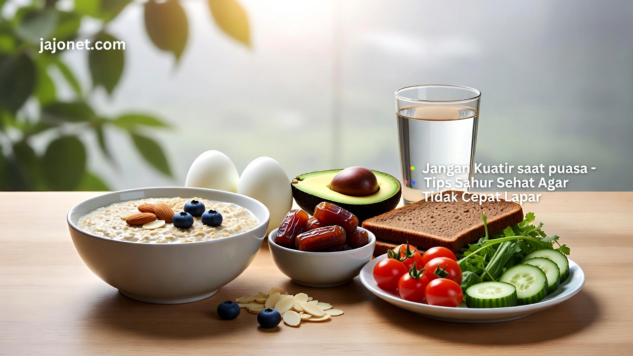 Tips sahur sehat agar tidak cepat lapar & GERD saat puasa.