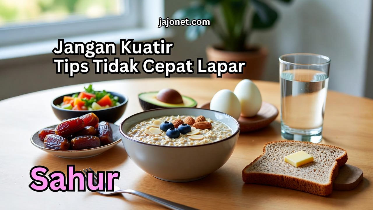 Tips sahur sehat agar tidak cepat lapar & GERD saat puasa.